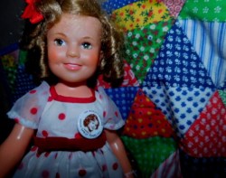 shirley temple red dot top